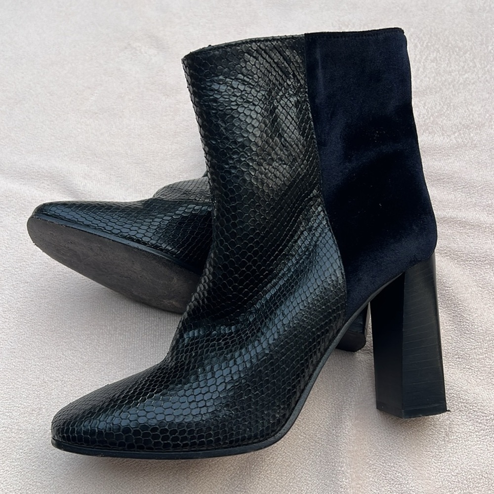 Day Birger et Mikkelsen Italy Leather Square Toe Block Heel Boots EU 40 US 9–9.5